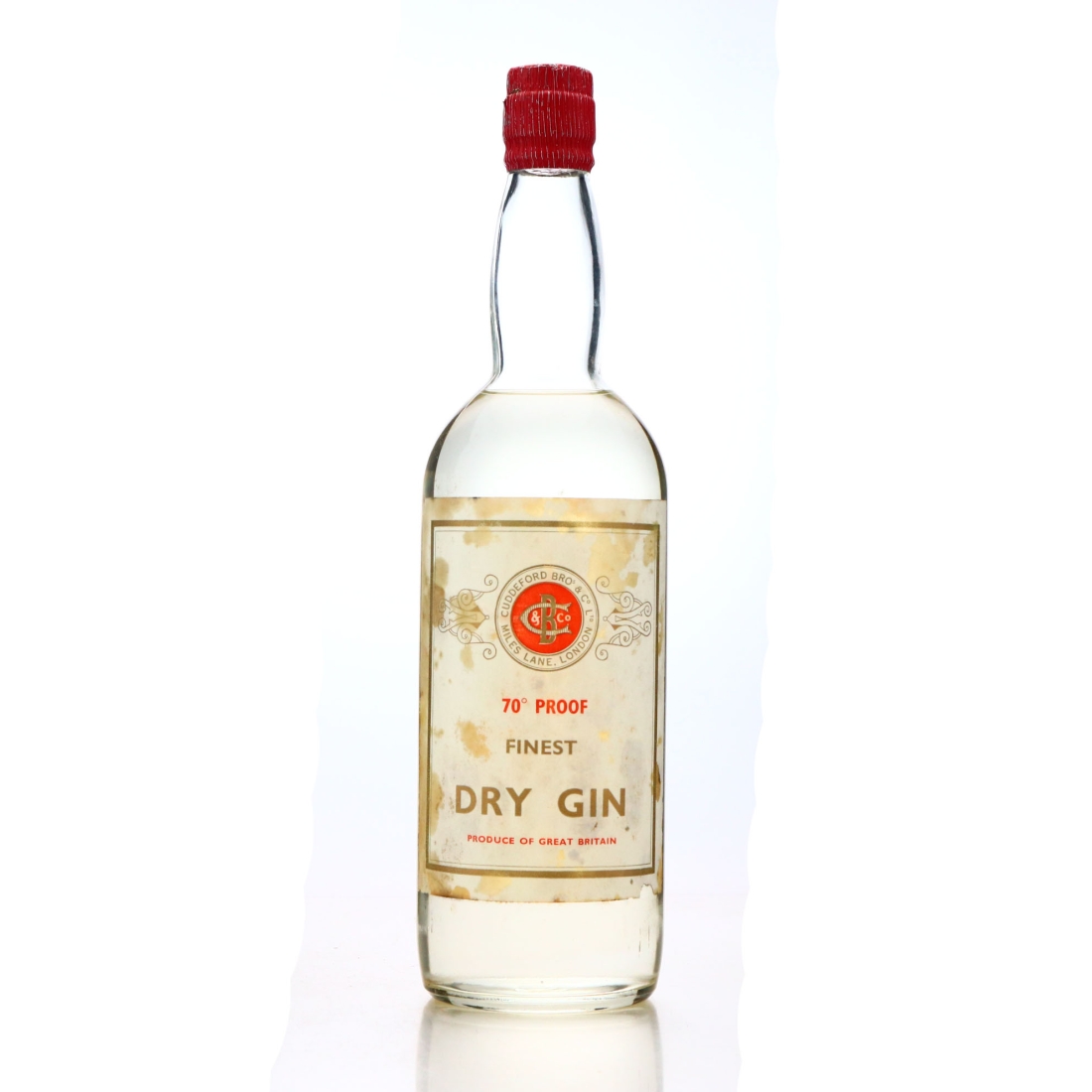 Cuddeford Brothers Dry Gin 1930-40s