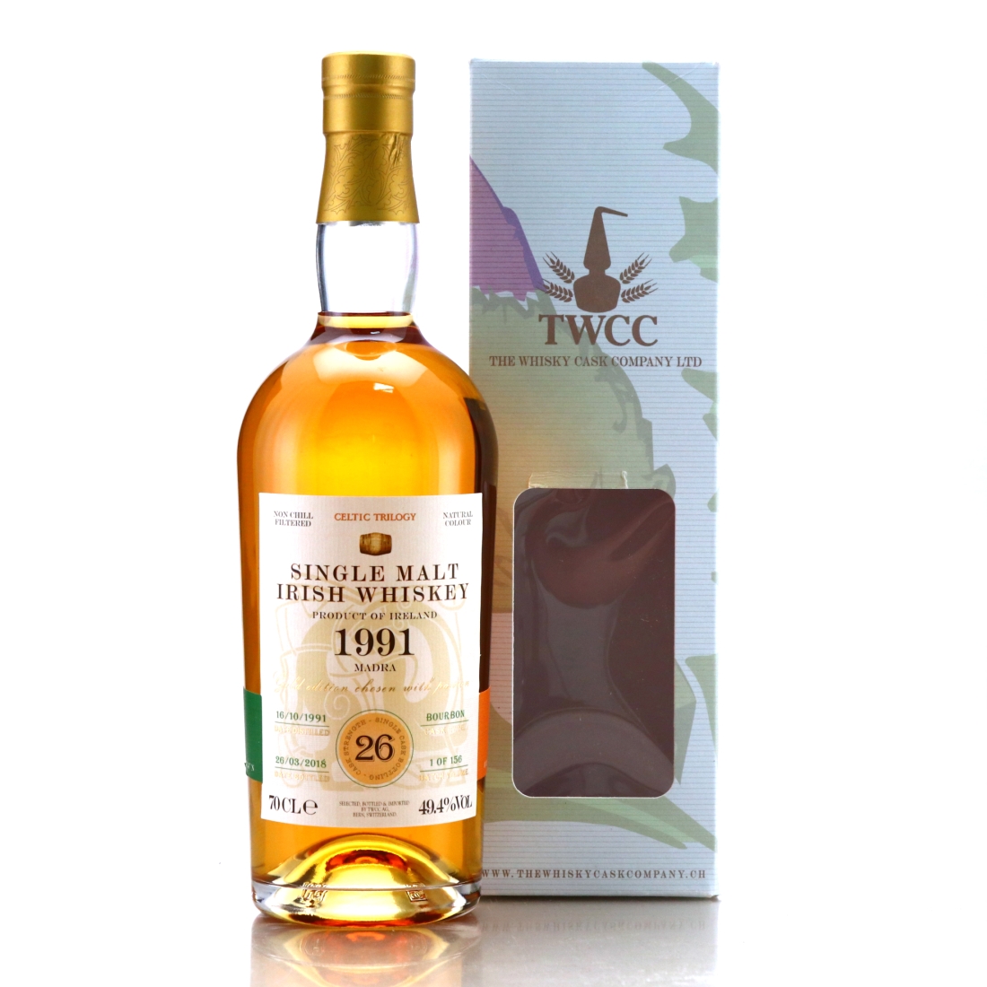 Irish Single Malt 1991 The Whisky Cask Company 26 Year Old