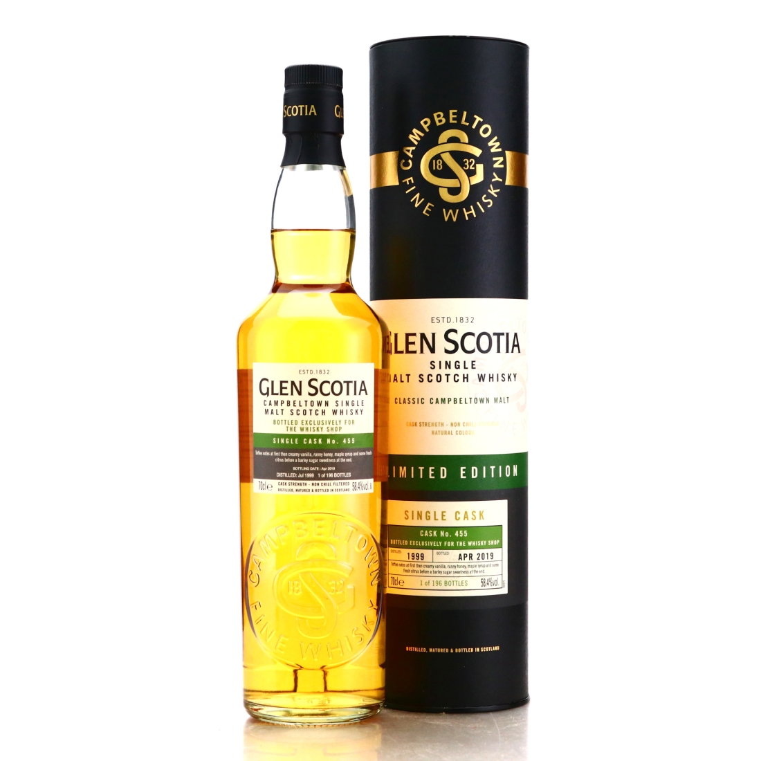 Glen Scotia 1999 Single Cask #455 / TWS