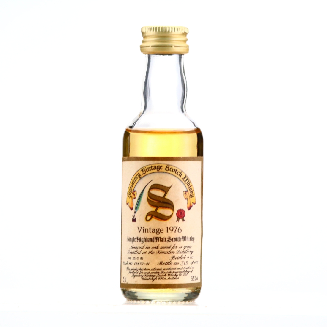 Tomatin 1976 Signatory Vintage 14 Year Old Miniature