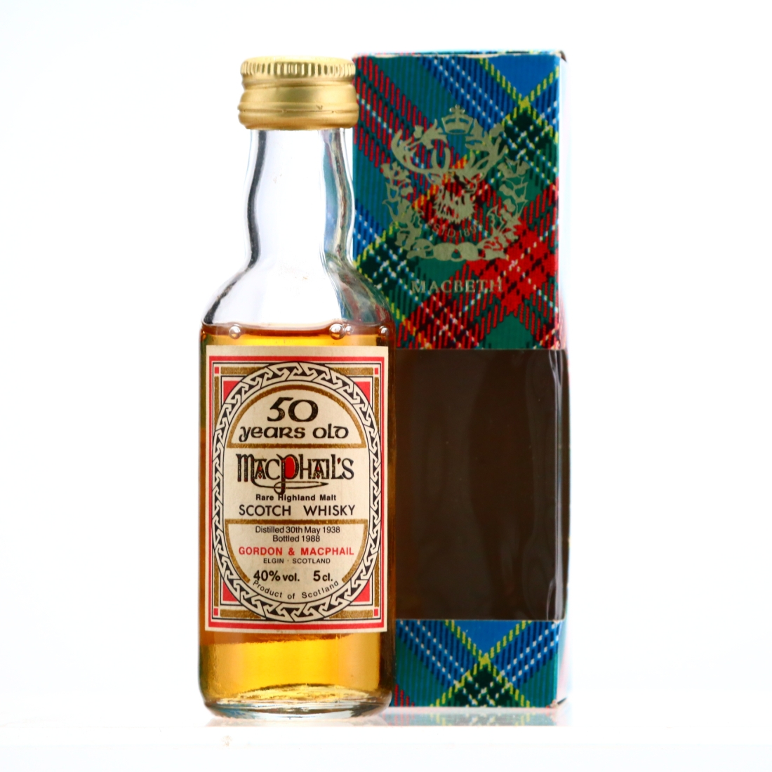 MacPhail's 1938 Gordon and MacPhail 50 Year Old Miniature