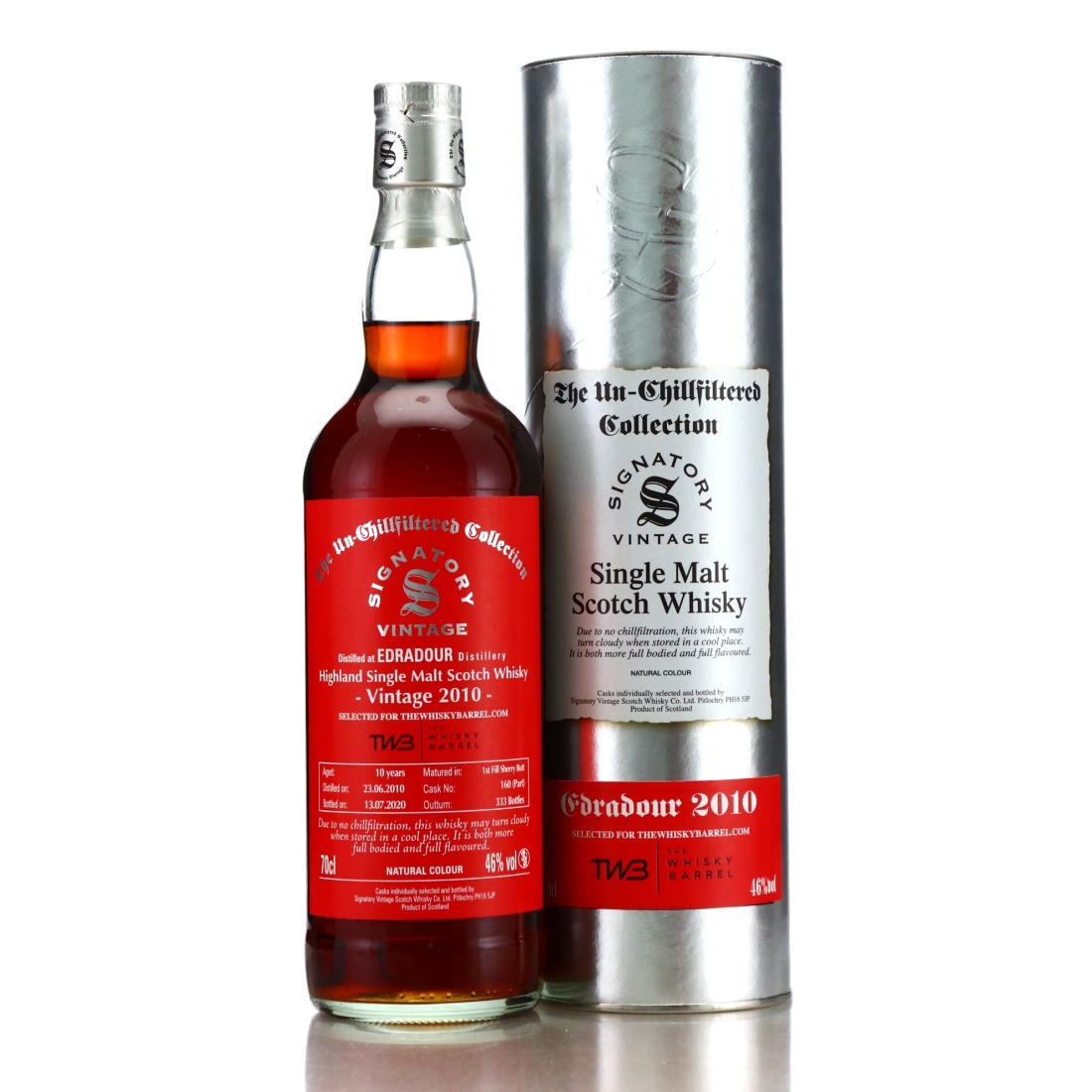 Edradour 2010 Signatory Vintage 10 Year Old / TWB