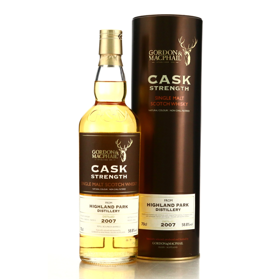 Highland Park 2007 Gordon and MacPhail Cask Strength
