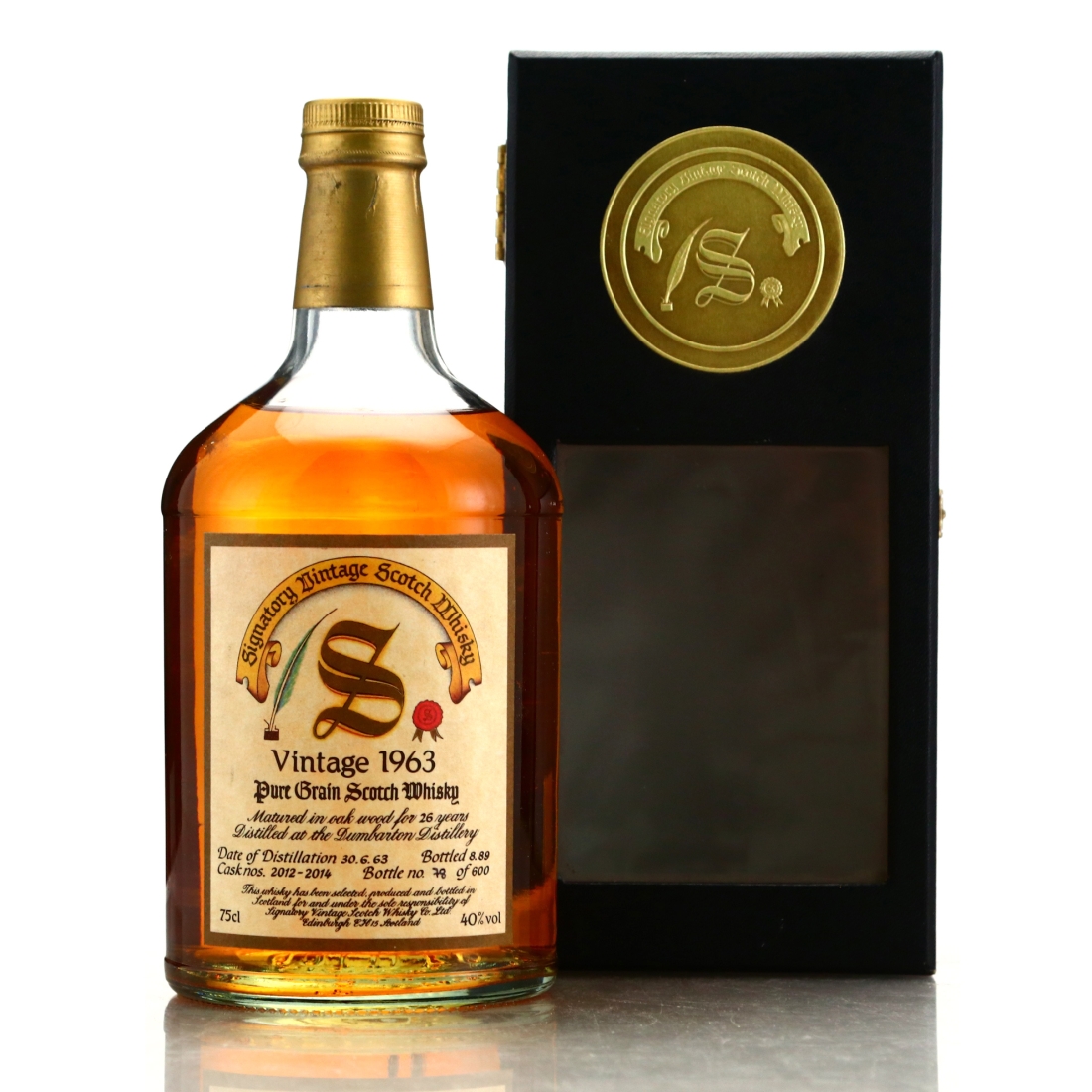 Dumbarton 1963 Signatory Vintage 26 Year Old