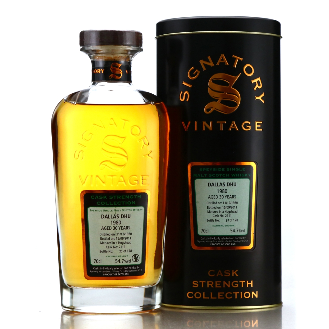 Dallas Dhu 1980 Signatory Vintage 30 Year Old