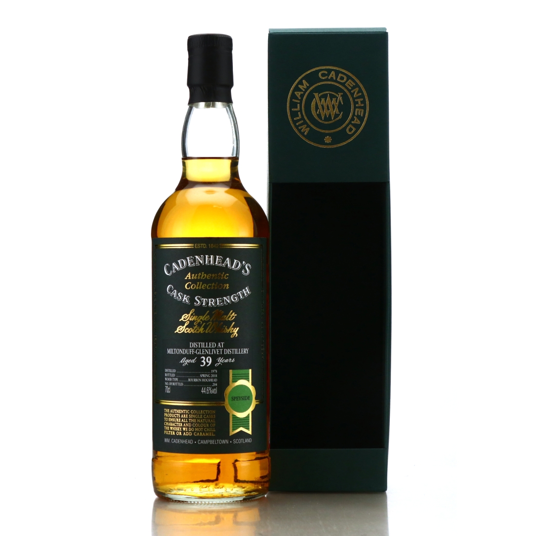 Miltonduff 1978 Cadenhead's 39 Year Old