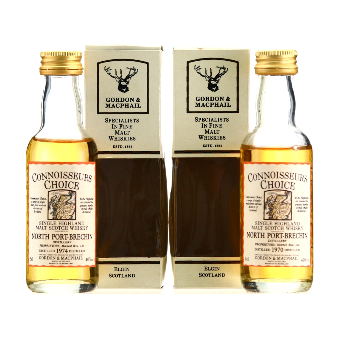 North Port Gordon and MacPhail Miniature x 2