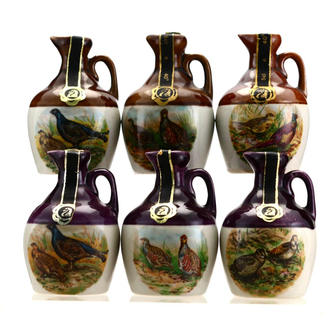 Rutherford's Whisky Ceramics Miniatures x 6 / Birds Whisky | Whisky ...