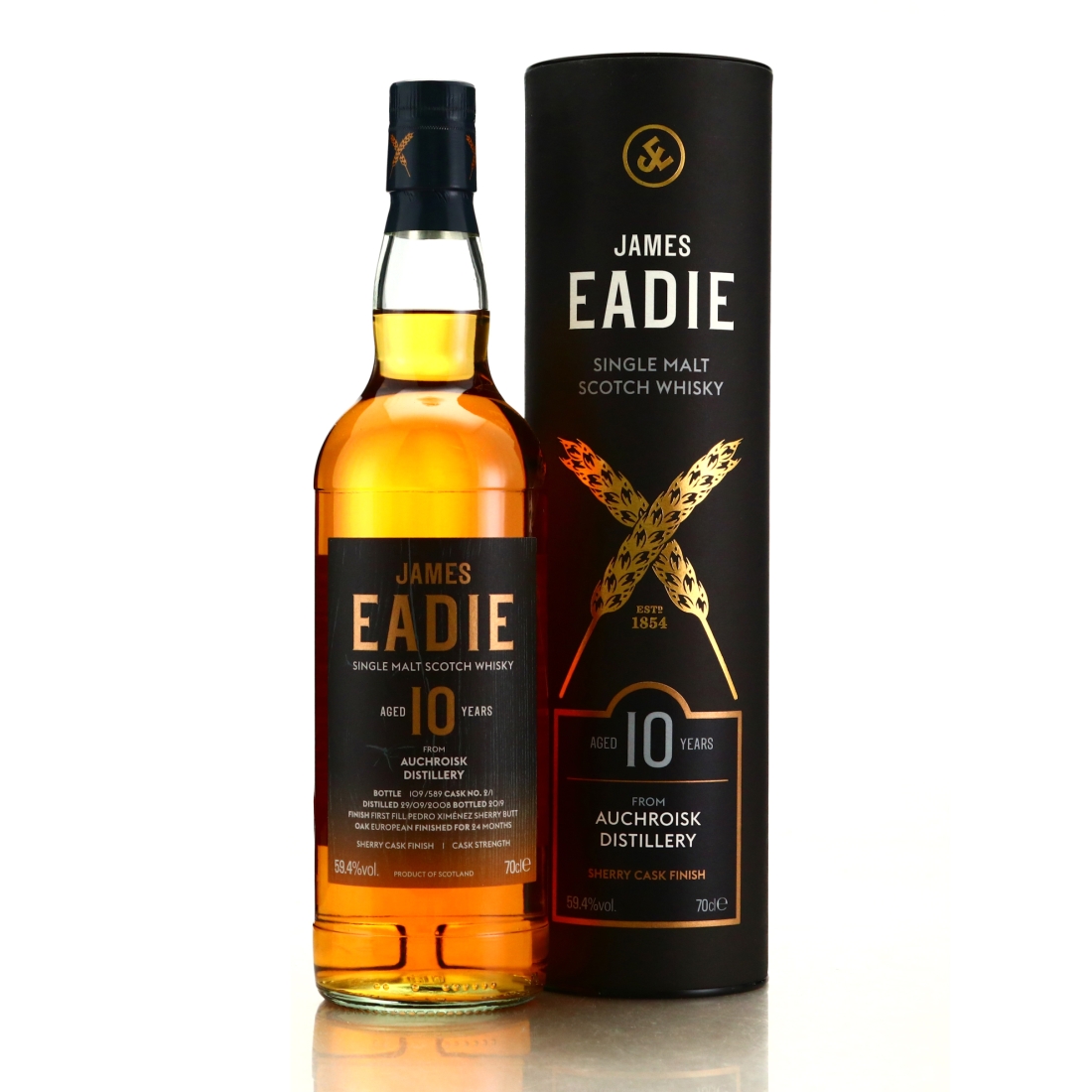 Auchroisk 2008 James Eadie 10 Year Old Sherry Finish