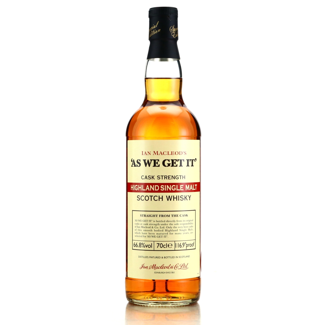 As We Get It Cask Strength Highland Single Malt / 66.8%