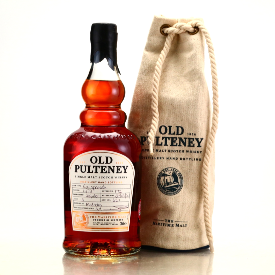 Old Pulteney 2007 Hand Filled 13 Year Old Cask #1472