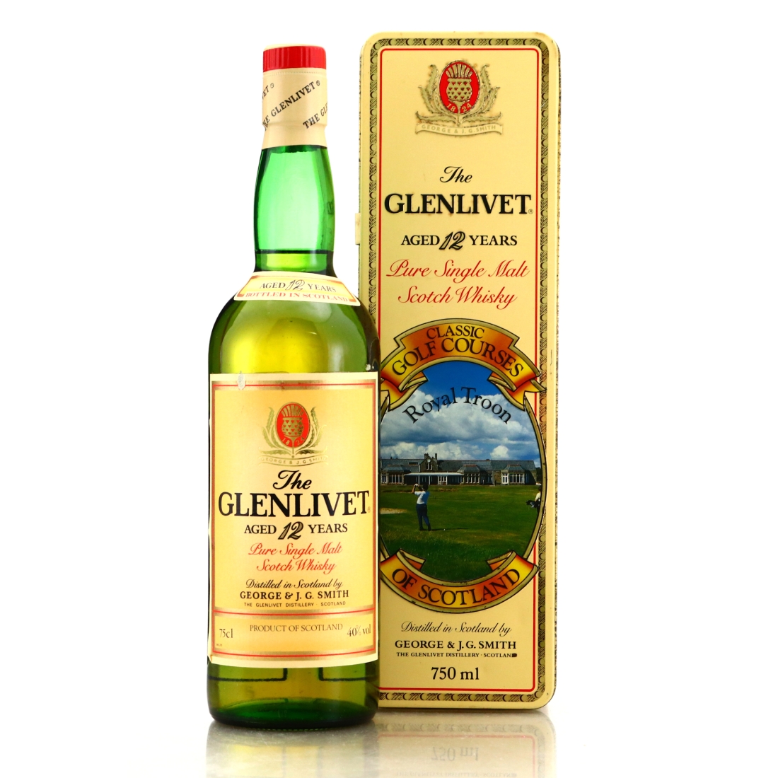 Glenlivet 12 Year Old Classic Golf Courses 1980s / Royal Troon