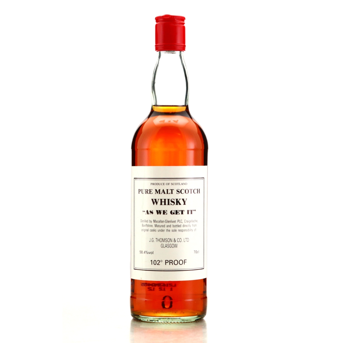 Macallan As We Get It 102 Proof 1990s