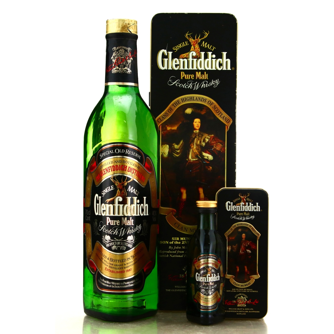 Glenfiddich Clans of the Highlands 1990s / Clan Murray - includes Miniature