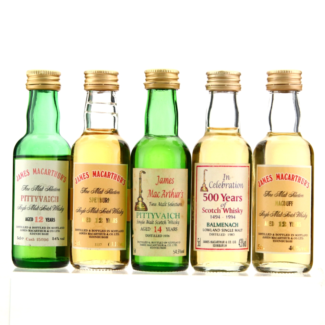 James MacArthur Speyside Miniature x 5