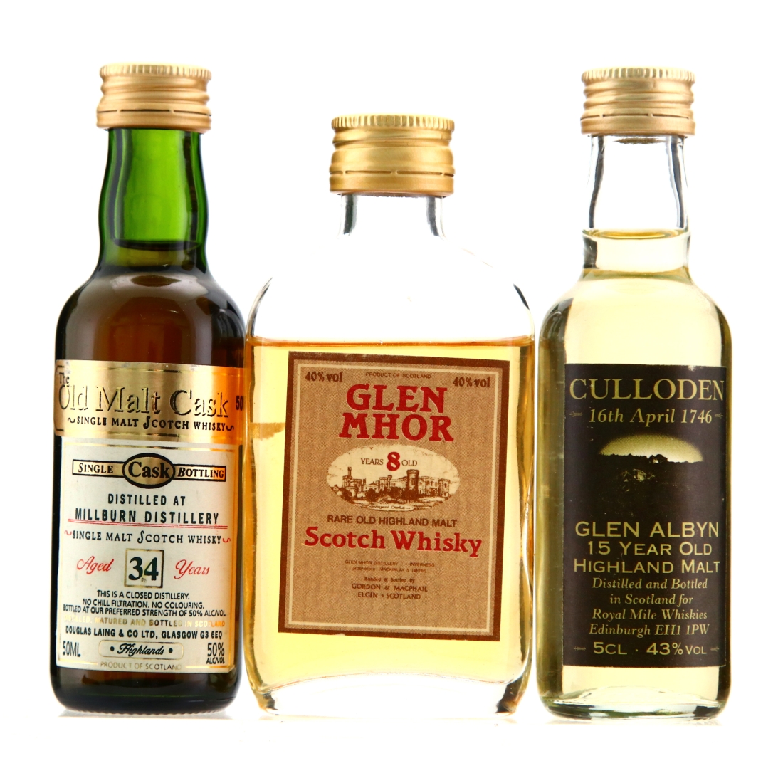 Inverness Single Malt Miniature x 3