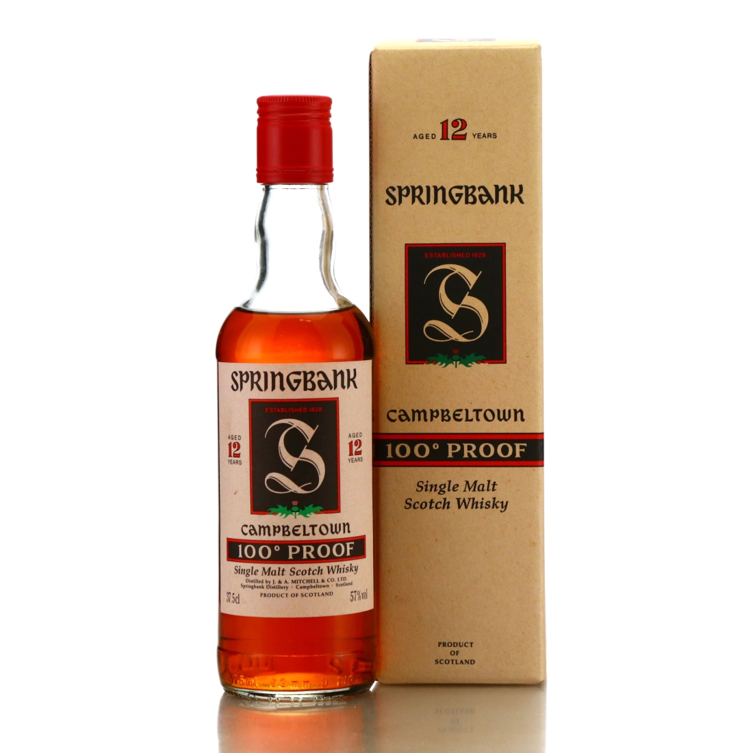 Springbank 12 Year Old Green Thistle 100 Proof 1990s 37.5cl