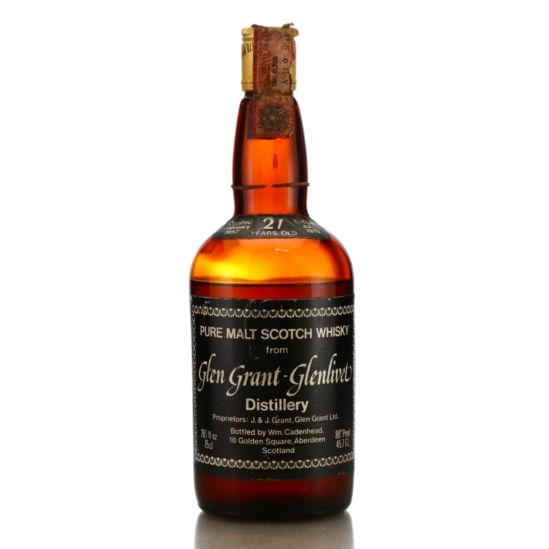 Glen Grant 1957 Cadenhead's 21 Year Old