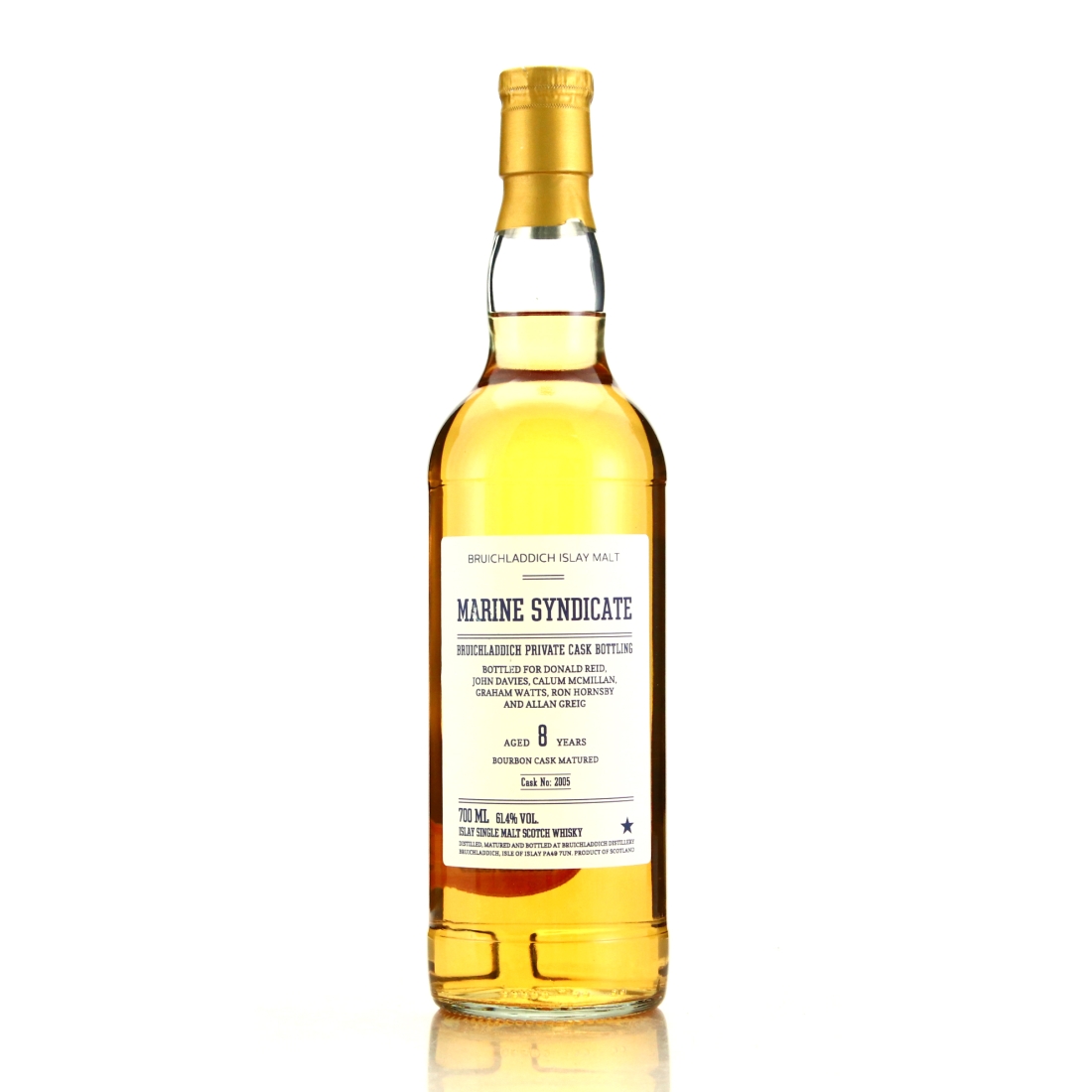 Bruichladdich 8 Year Old Private Cask #2005 / Marine Syndicate