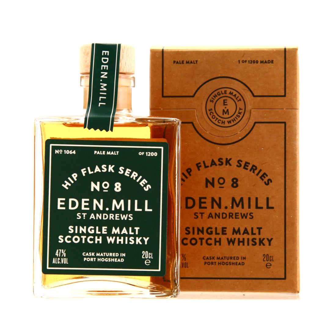 Eden Mill Hip Flask Series No.8 20cl / Pale Malt, Port Hogshead