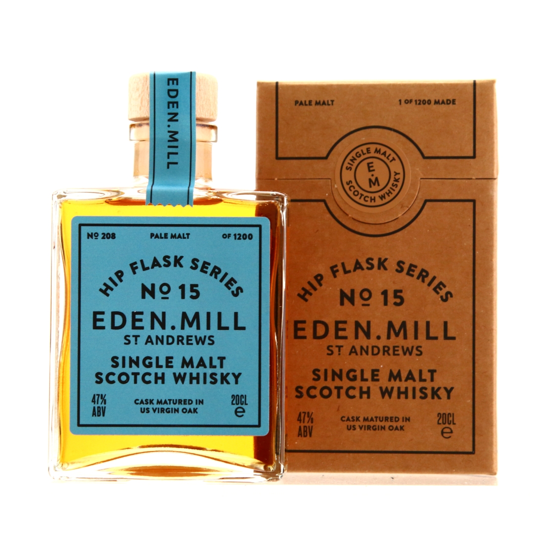 Eden Mill Hip Flask Series No.15 20cl / Pale Malt, Virgin Oak
