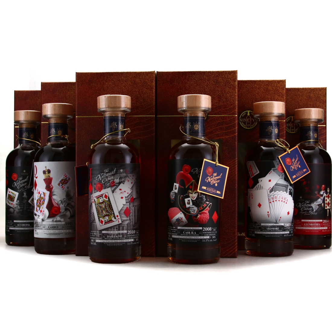 The National Choice Diamond Royal Flush & Joker 6 x 70cl