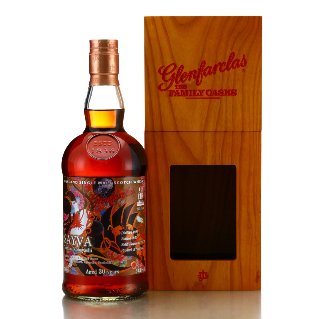 Glenfarclas 1990 Single Cask 30 Year Old #7075 / Sayva Tomomi Kobayashi