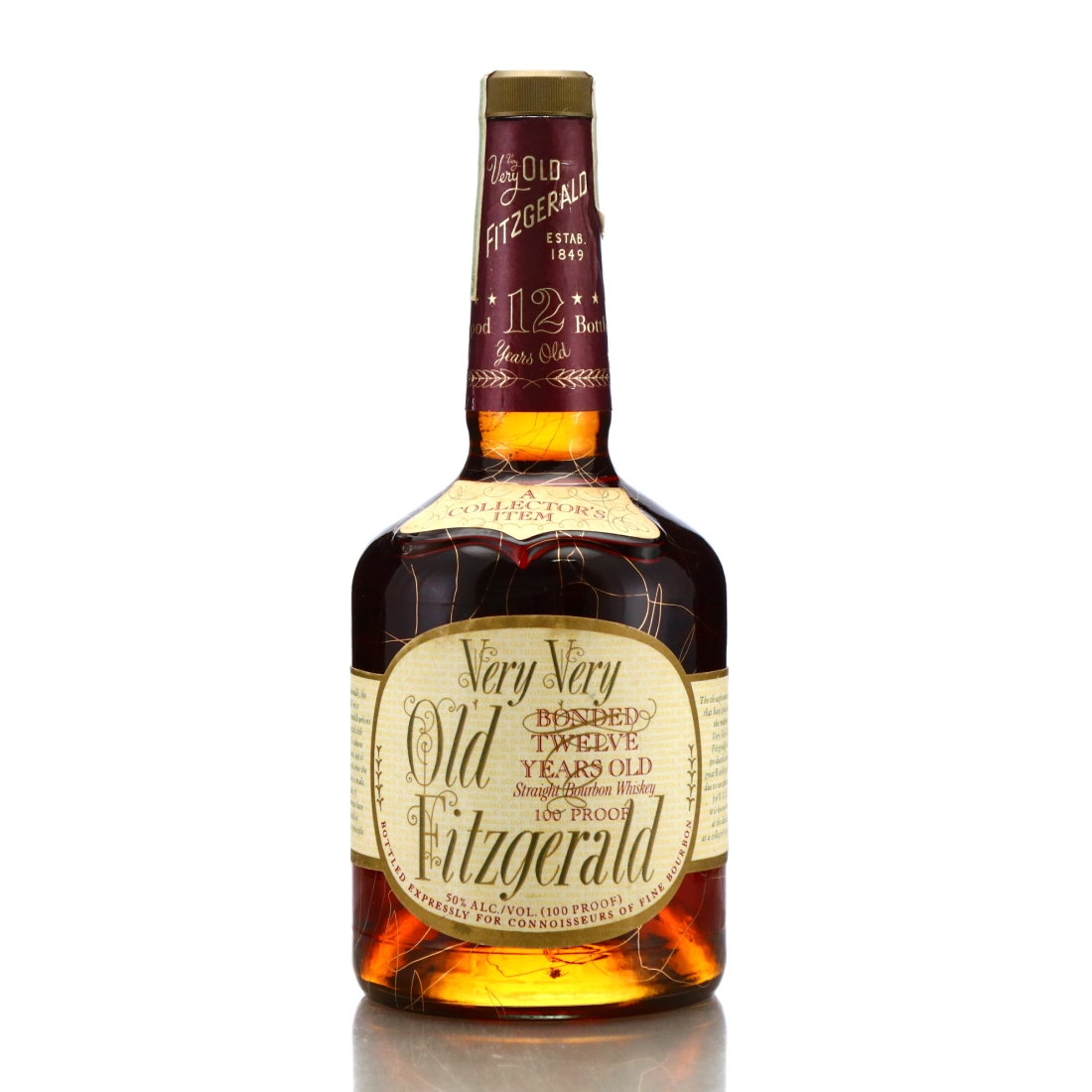 Very Very Old Fitzgerald 12 Year Old Bottled in Bond 100 Proof 1989 / Stitzel-Weller
