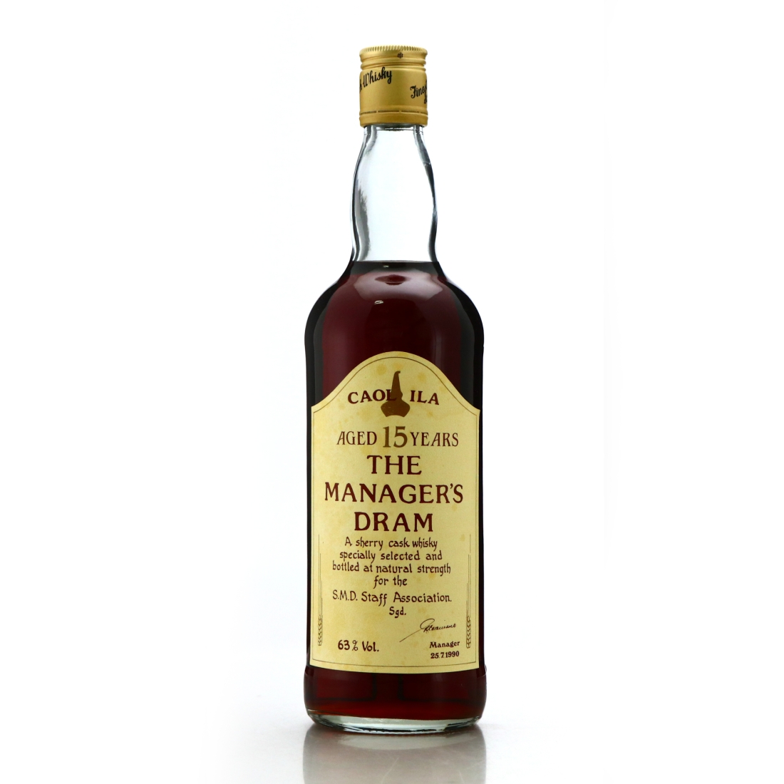 Caol Ila 15 Year Old Manager's Dram 1990