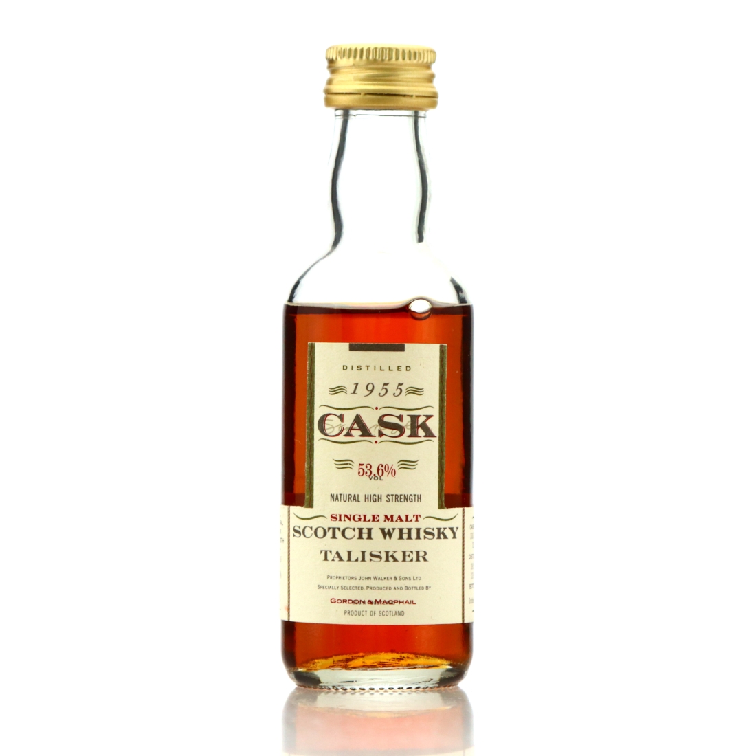 Talisker 1955 Gordon and MacPhail Cask Strength Miniature