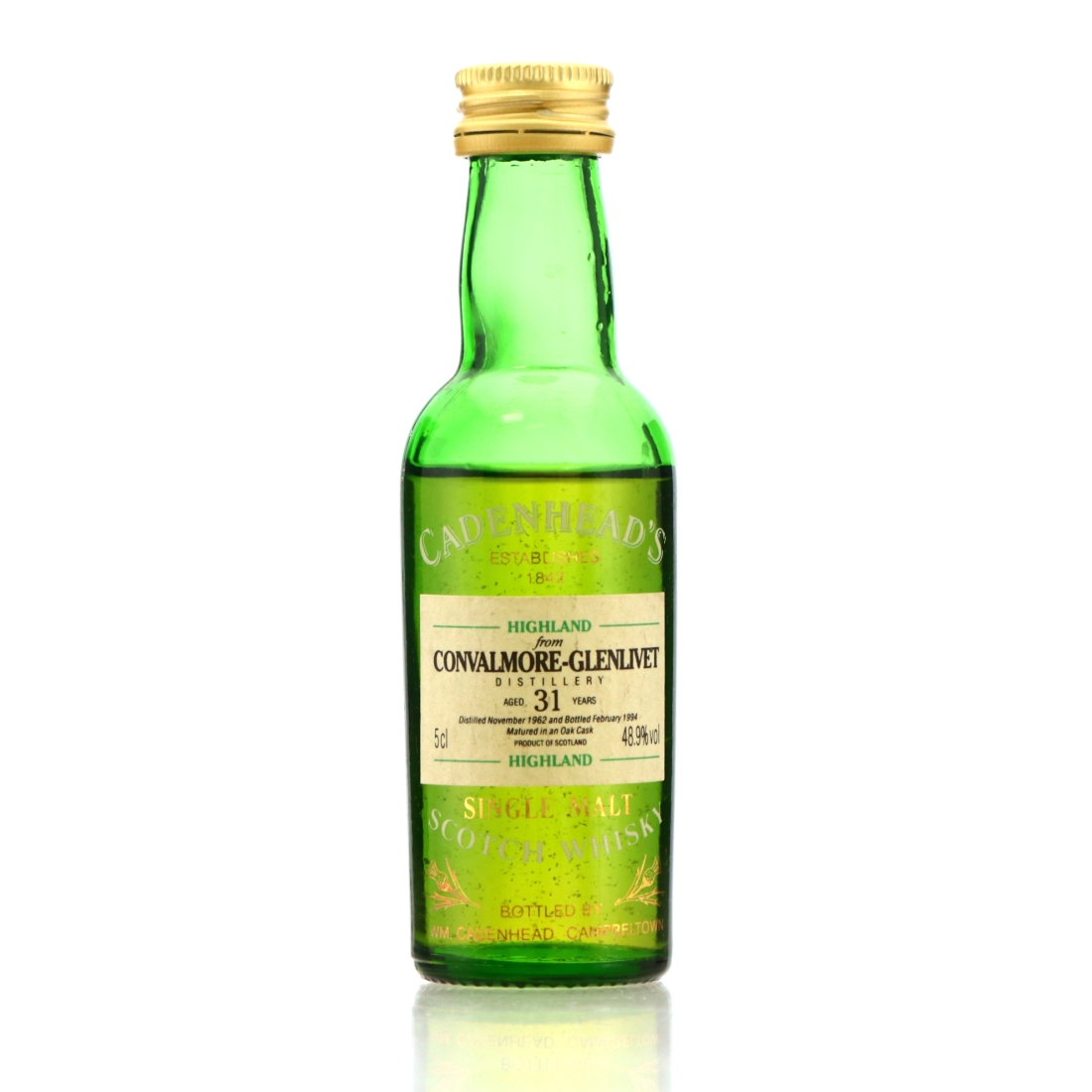 Convalmore 1962 Cadenhead's 31 Year Old Miniature