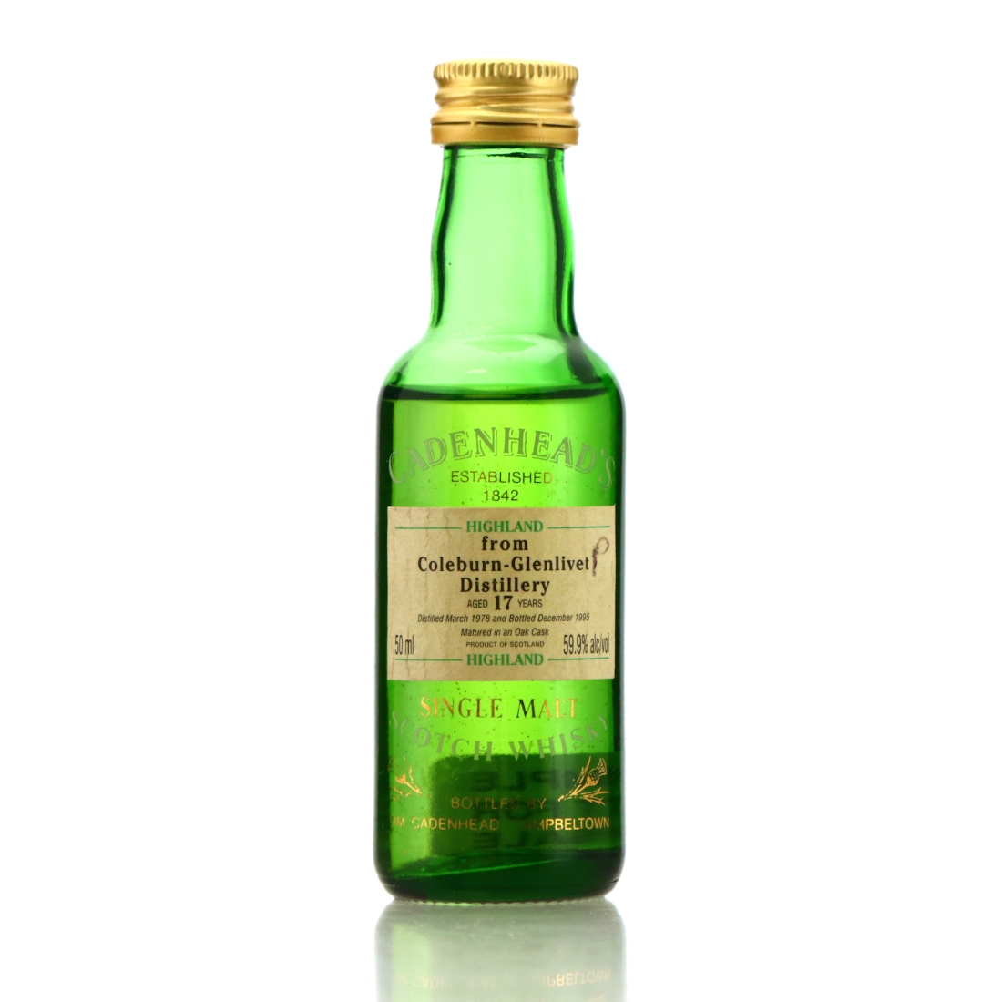 Coleburn 1978 Cadenhead's 17 Year Old Miniature