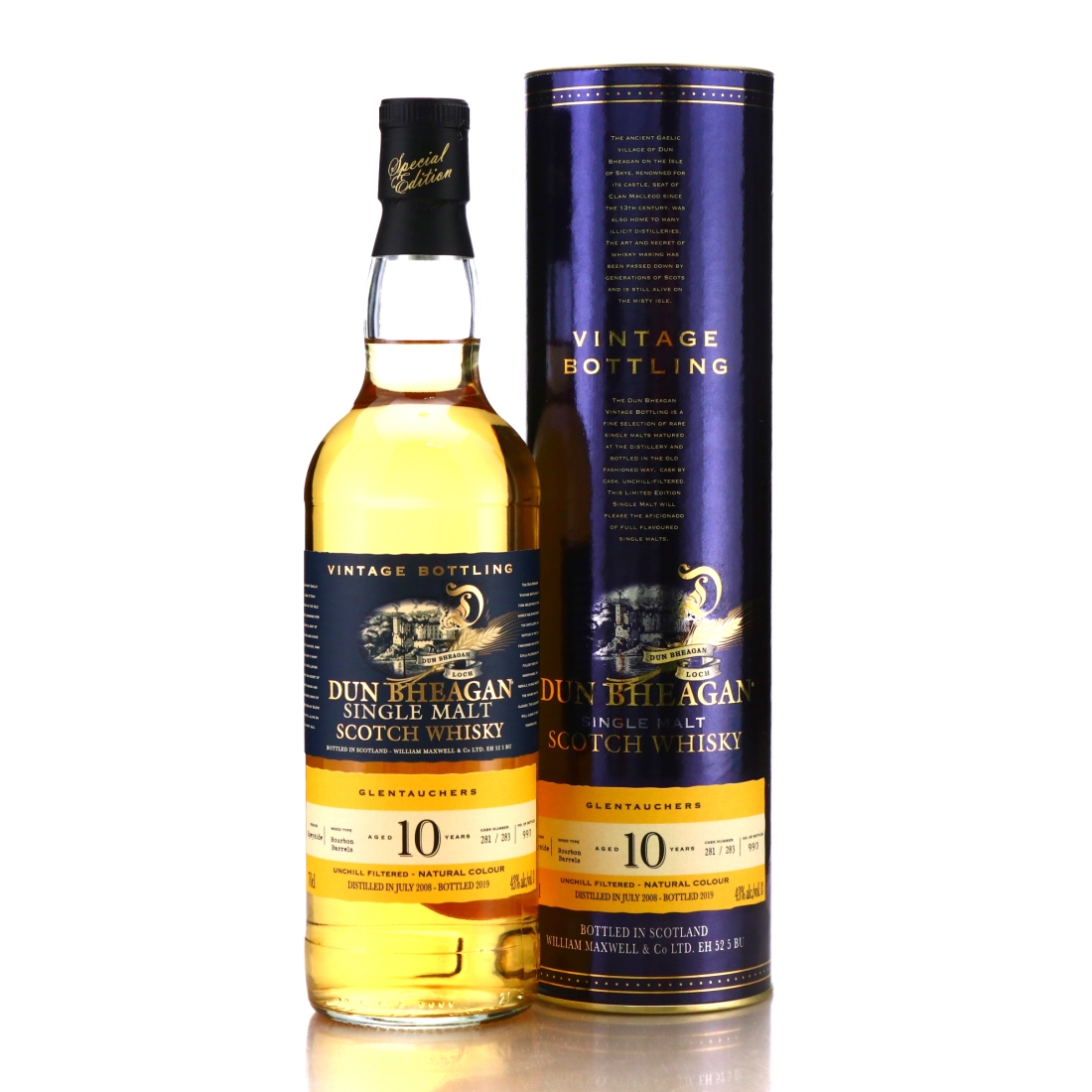 Glentauchers 2008 Dun Bheagan 10 Year Old