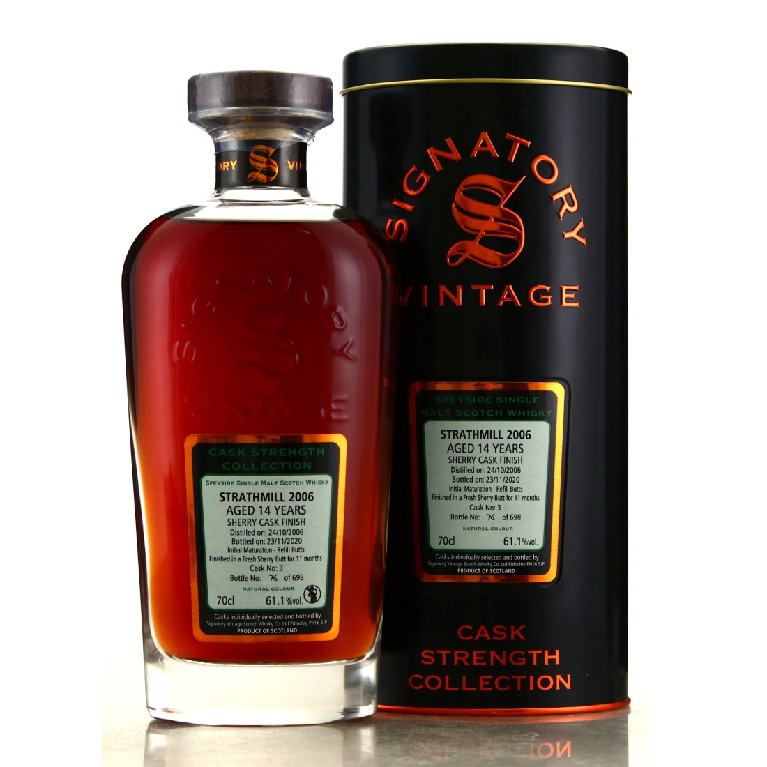 Strathmill 2006 Signatory Vintage 14 Year Old Cask Strength