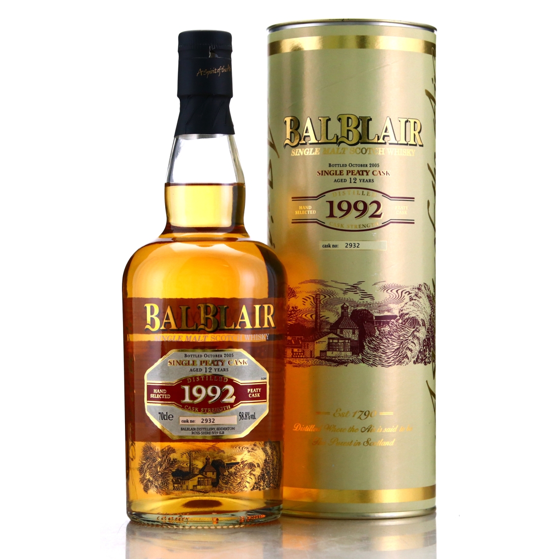 Balblair 1992 Single Peaty Cask 12 Year Old