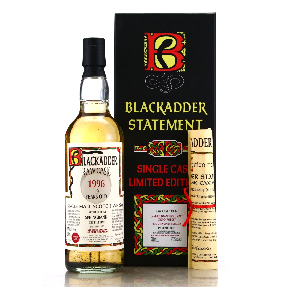 Springbank 1996 Blackadder 19 Year Old Raw Cask