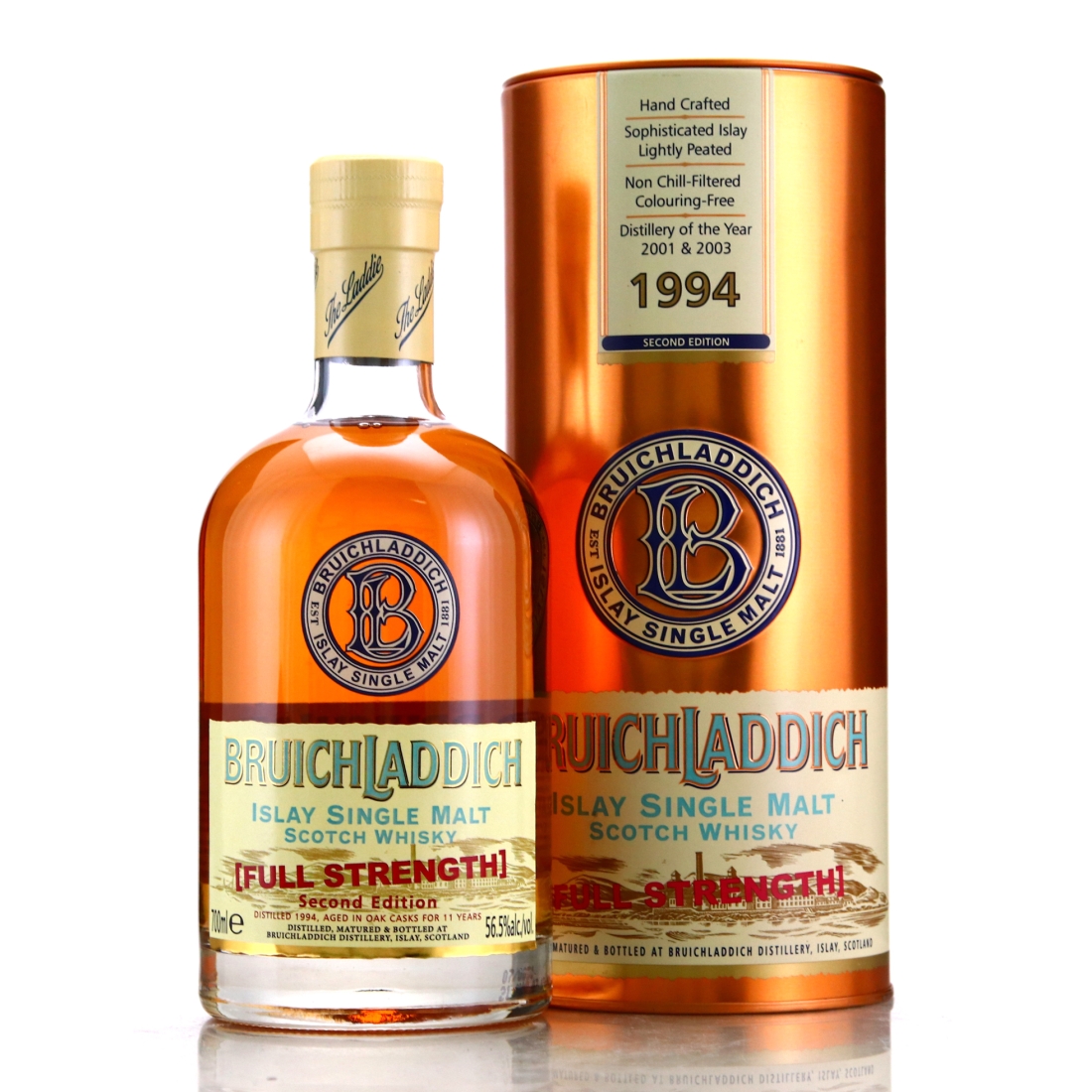 Bruichladdich 1994 Full Strength Second Edition