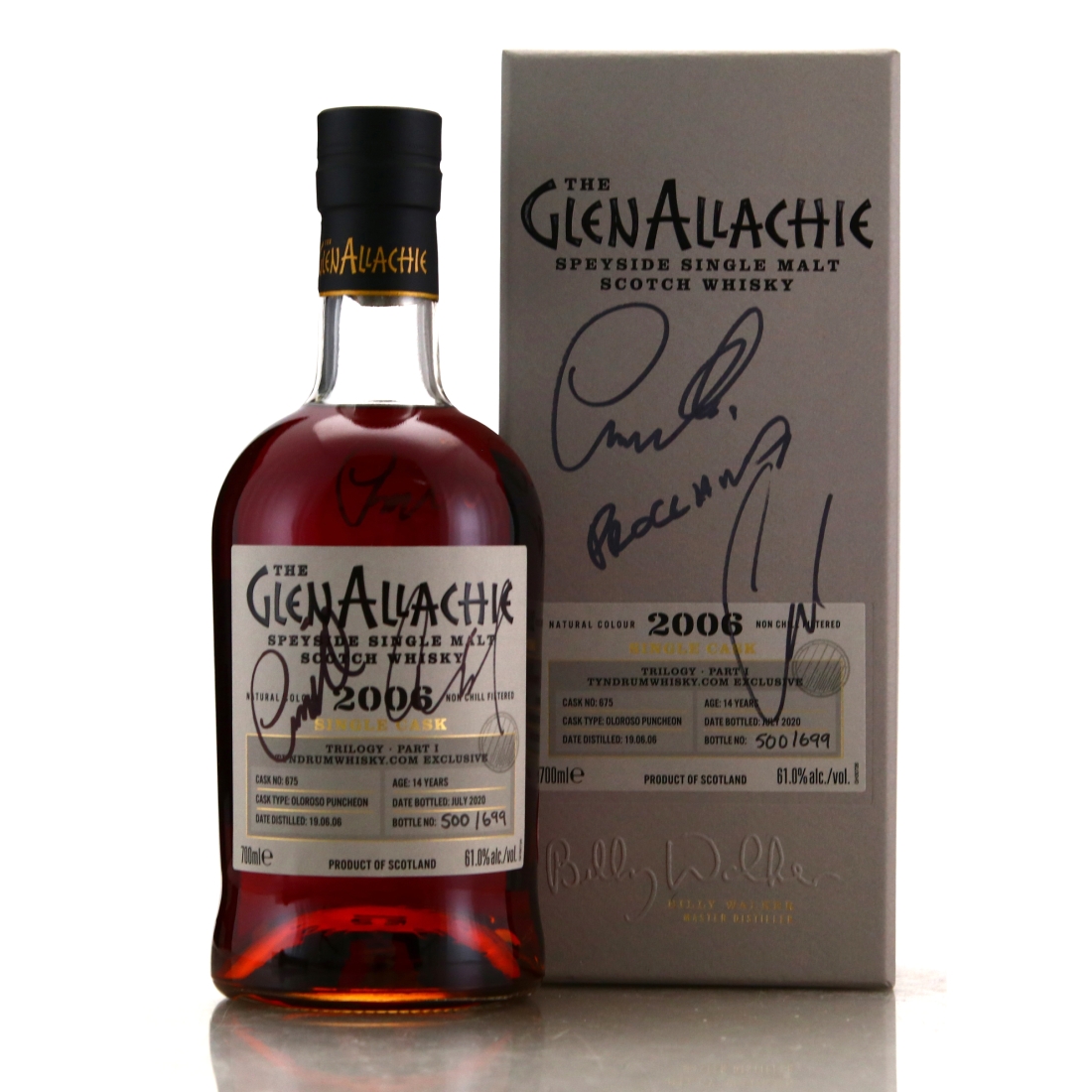 Glenallachie 2006 Single Oloroso Cask 14 Year Old #675 / Tyndrum Whisky Trilogy Part I - Signed Charity Lot