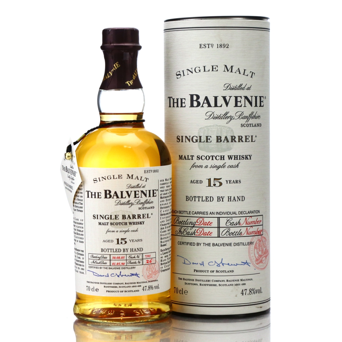 Balvenie 1990 Single Barrel 15 Year Old #7391