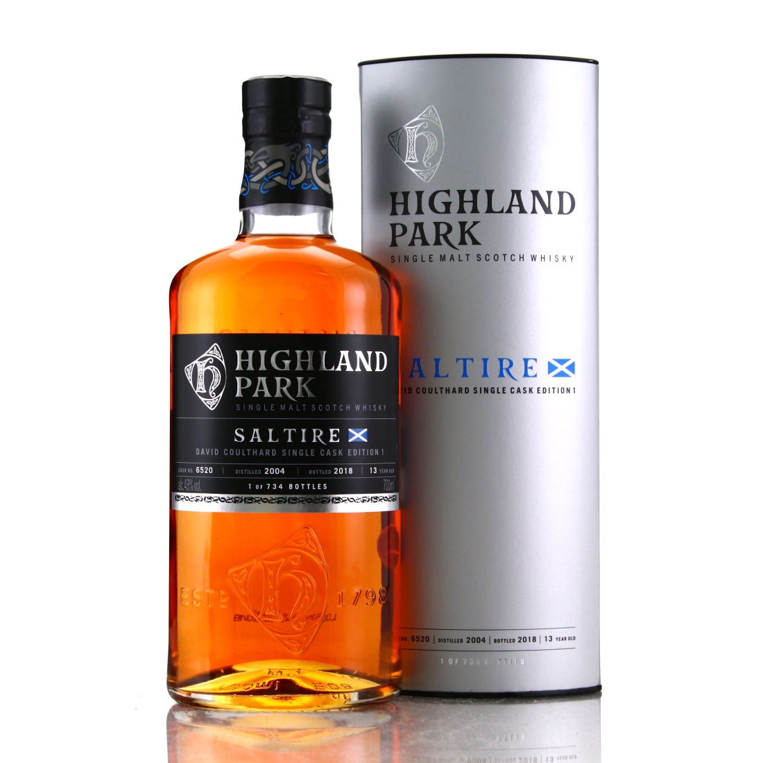 Highland Park 2004 Single Cask 13 Year Old #6520 / David Coulthard Saltire Edition 1