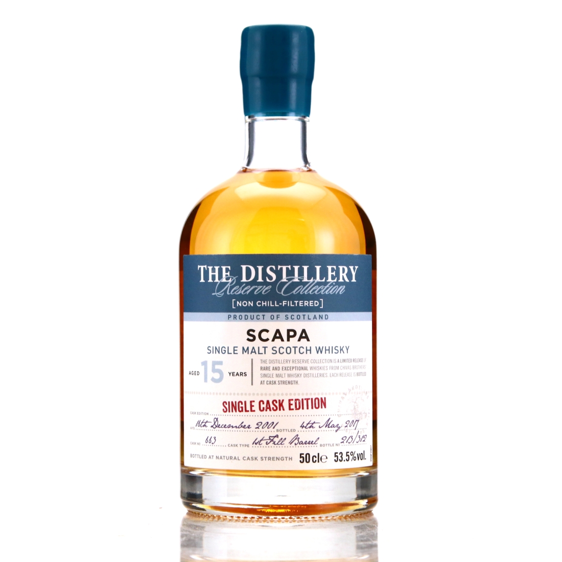 Scapa 2001 Reserve Collection 15 Year Old / Single Cask Edition