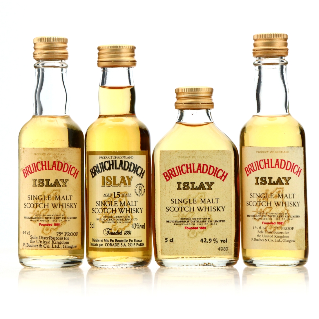 Bruichladdich Miniature x 4