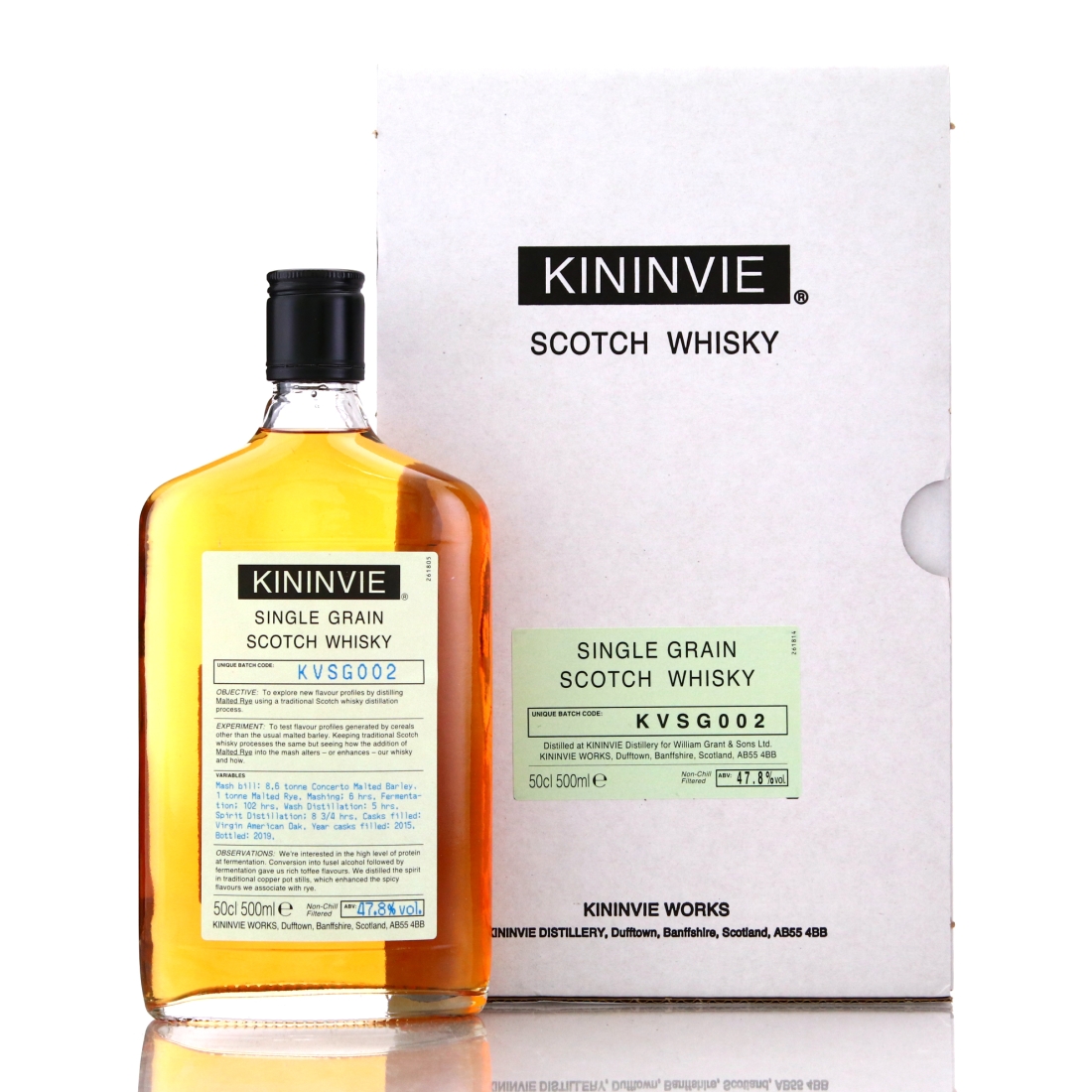 Kininvie Works 2015 Single Grain Whisky 50cl