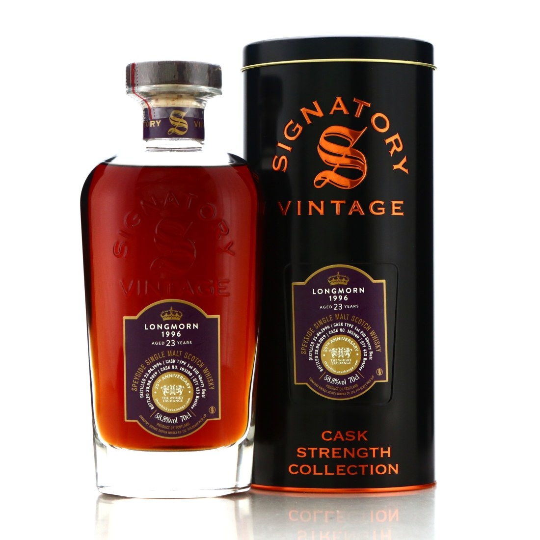 Longmorn 1996 Signatory Vintage 23 Year Old Cask Strength / TWE 20th Anniversary