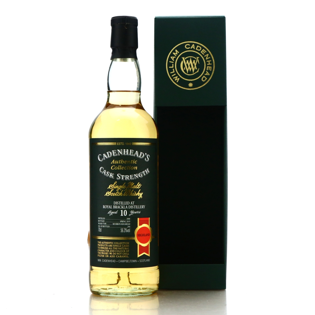 Royal Brackla 2008 Cadenhead's 10 Year Old