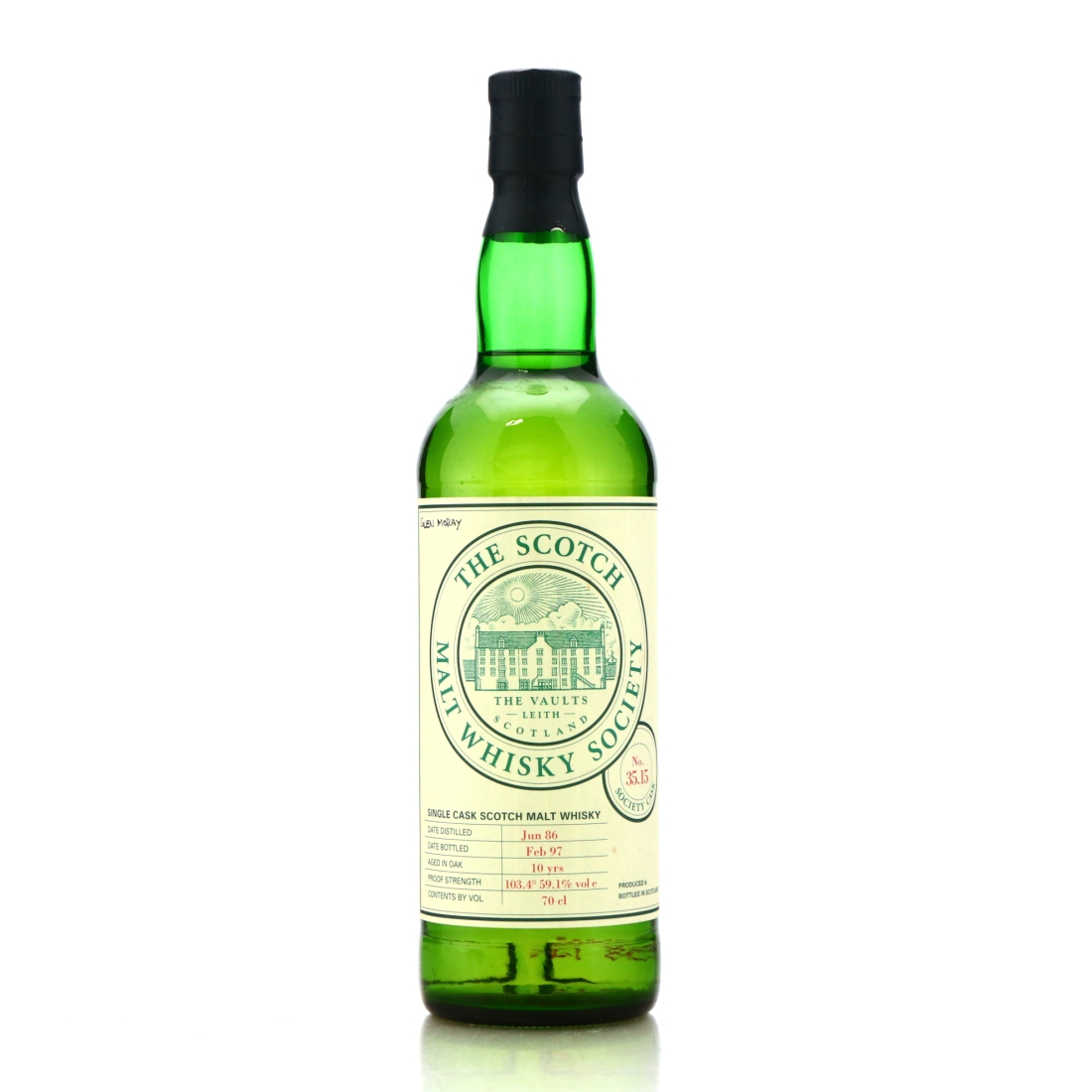 Glen Moray 1986 SMWS 10 Year Old 35.15