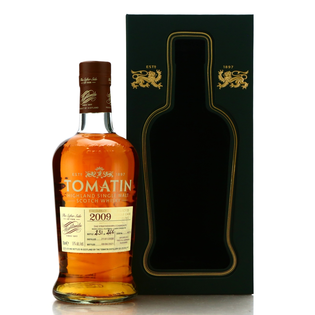 Tomatin 2009 Caribbean Rum Cask #44212 / Strathdearn Community