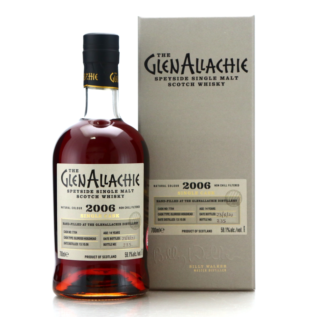 Glenallachie 2006 Hand Filled 14 Year Old Cask #7704 / Oloroso Hogshead