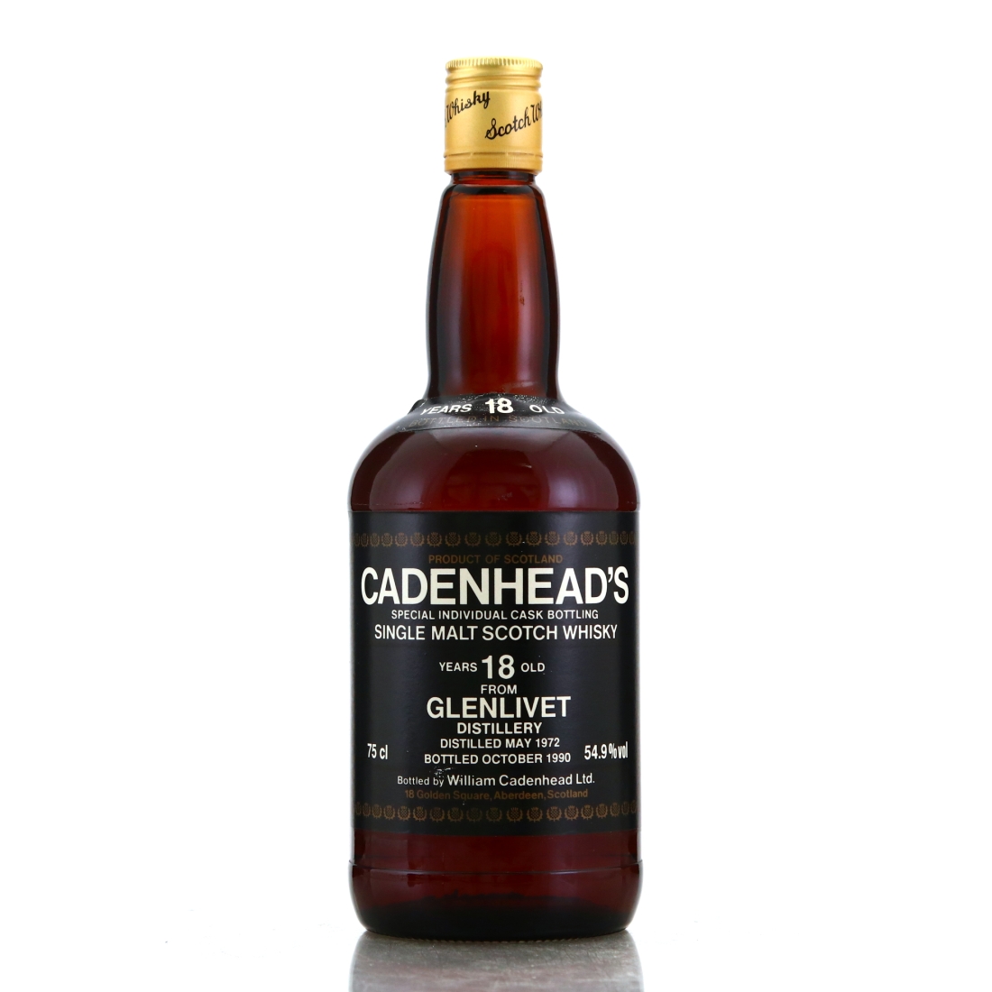Glenlivet 1972 Cadenhead's 18 Year Old
