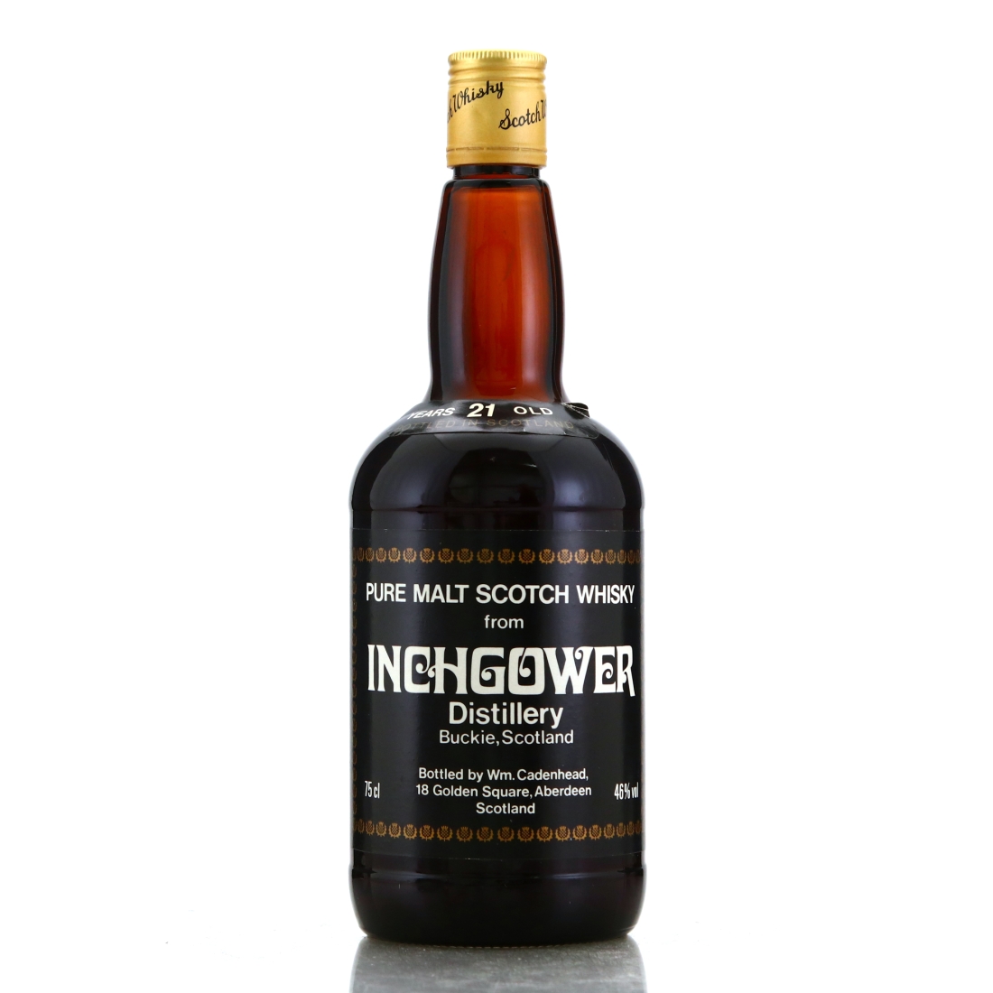 Inchgower 21 Year Old Cadenhead's 1980s-90s